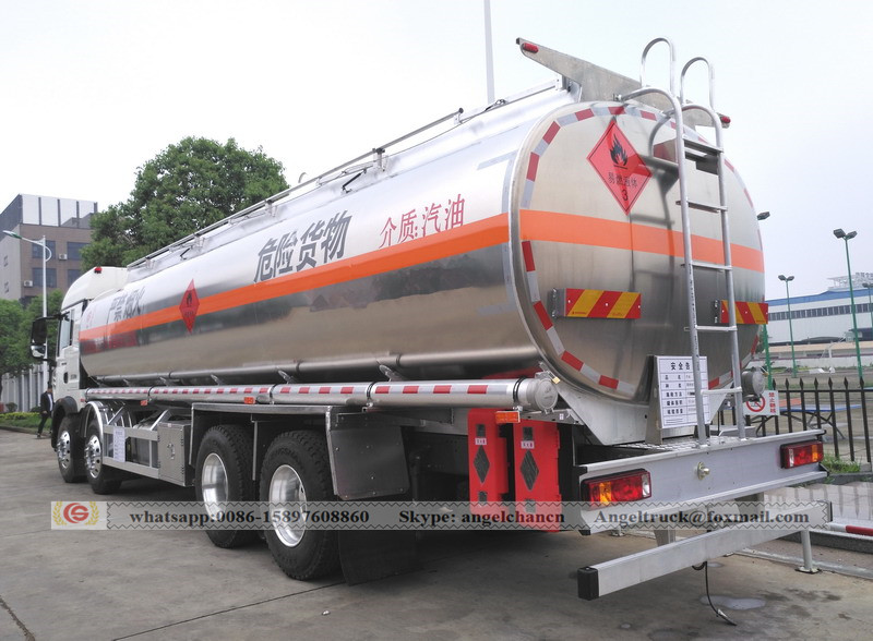 Petrol delivery tank truck