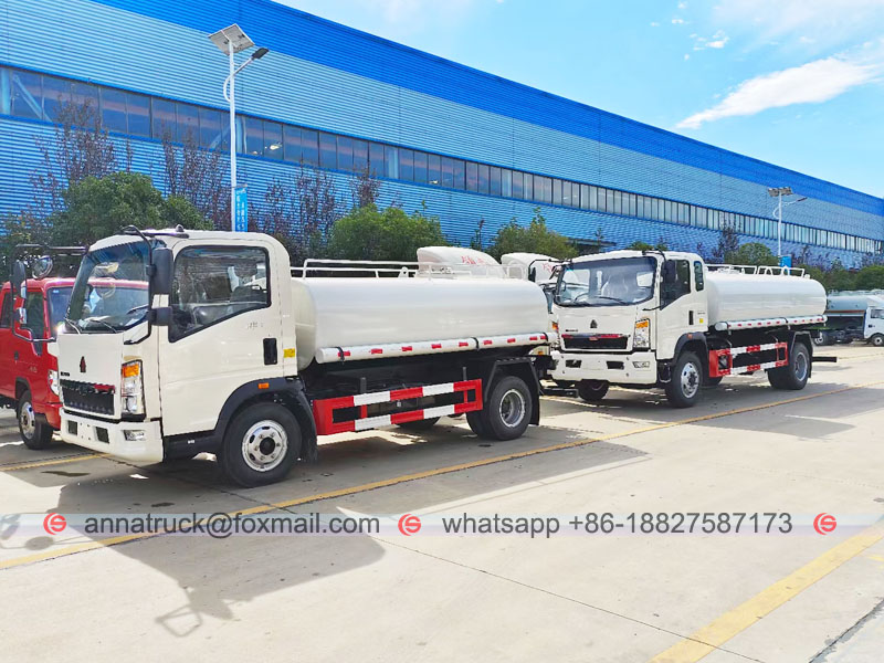  To  Africa-2 units water tank truck SINOTRUK HOWO Chassis in Dec.25, 2023